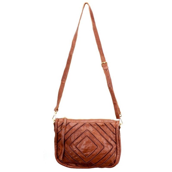 Monserat De Lucca Benecio Crossbody Leather Bag Purse - Picture 3 of 16